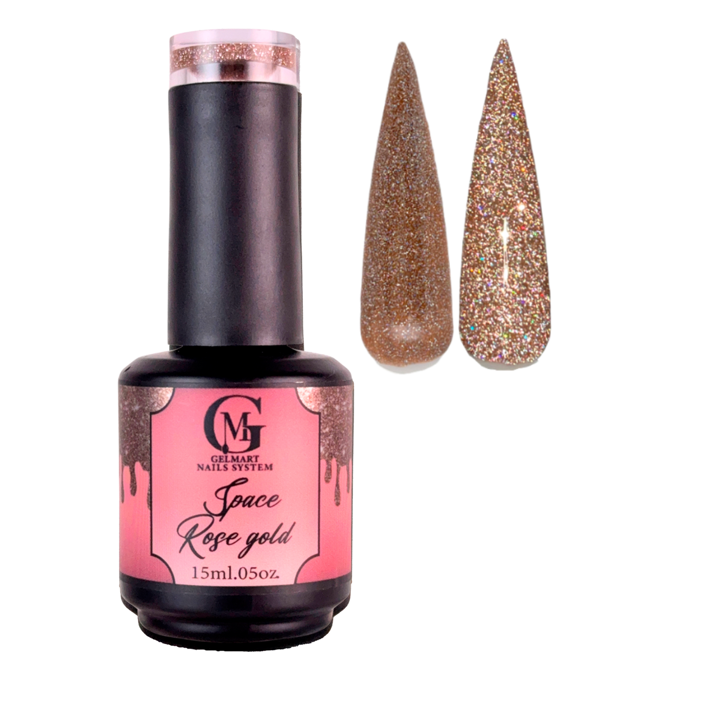 Space gel rose gold