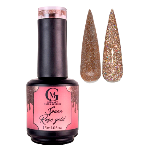 Space gel rose gold